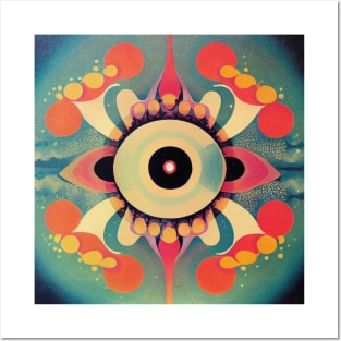 Astral Eye Psychedelia Retro Surreal Posters and Art